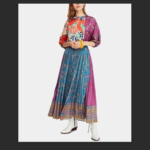 NWT Free People What You Want Maxi Dress Sz Large - Picture 5 of 12